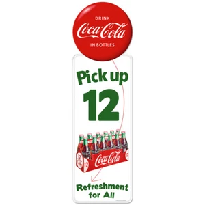 Drink Coca-Cola Pick Up 12 Pilaster Decal 50s Style Officially Licensed Made USA - Picture 1 of 6