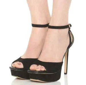SAM EDELMAN Women High Heels Size 7 Black Kayde Stilettos Classy Party Elegant - Picture 1 of 10