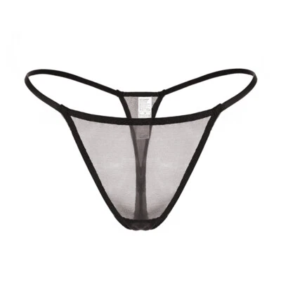 Damas Transparente Cintura Baja Tanga Bragas Sexy Ver A Través Tanga Calzoncillos Ropa Interior Foto 1 de 4