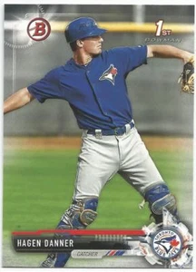 Hagen Danner Toronto Blue Jays 2017 1st Bowman Draft Baseball - Picture 1 of 3