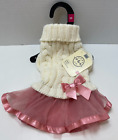 BOND & CO. XS Knit & Tule Dog Dress-NEW