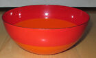 Vintage 60s Designer Kaj Franck RARE Red Orange Stripe Finel Enamel Bowl Finland
