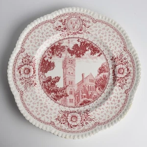Wedgwood Bryn Mawr College Essteller Taylor Tower in rot 1940er 10 3/4" - Bild 1 von 4