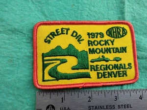 Vintage NHRA Rocky Mountain Street Div Regionals Denver CO 1979 Patch - Picture 1 of 1