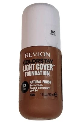 Revlon ColorStay Light Cover Foundation SPF 34, #550 Mocha Exp 2022 - Image 1 of 4