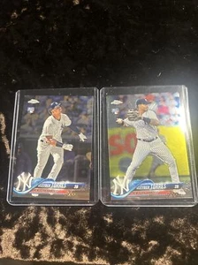 2018 Topps Chrome Gleyber Torres Rookie Card RC #HMT9 and HMT26 New York Yankees - Picture 1 of 2