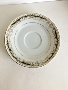 Signature Collection Select China Queen porcelain Gold Trim Saucer 6" Diameter - Picture 1 of 5