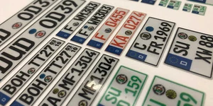 2er Set REFLEKTIERENDE WUNSCHKENNZEICHEN EU - 1:5 - 1:6  - Bild 1 von 1