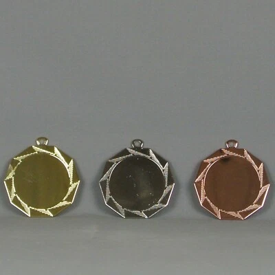 HR POKALE Medaille / Ø: 70mm / gold silber bronze / inkl. Emblem+Band+Beschriftung