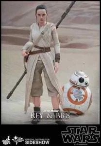 Star Wars Sideshow Rey & BB-8 Hot Toys 1/6 Scale Figure - Picture 1 of 6