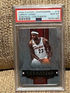 2009 Playoff Contenders Lebron James PSA 10 carte #19 Perennial Contenders POP 5 - Foto 1 di 1