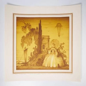 Huguette Clark Estate Jean Mercier Last Original Litho Evening Reverie Signed - Picture 1 of 6