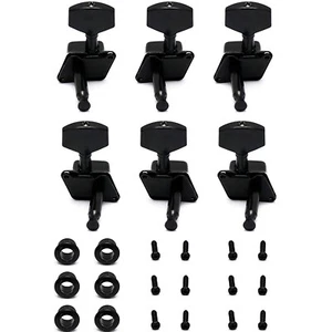 3x3 Guitar Tuning Peg Tuners Machine Head For Les Paul LP SG ES Guitar Black - Picture 1 of 11