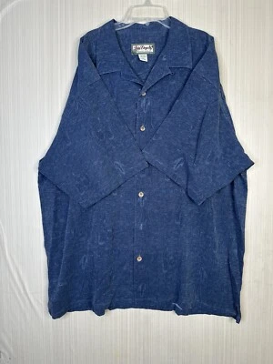 Camisa de hombre Big Dogs Resort Wear talla 2X bordada de seda manga corta Foto 1 de 4