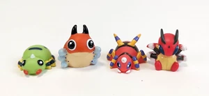Bandai Pokemon Finger Puppets Bug type set. Spinarak, Ariados, Ledyba, Ledian - Picture 1 of 5
