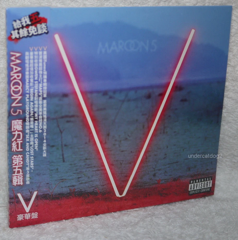 V [Deluxe Version] [PA] [Digipak] by Maroon 5 (CD, Sep-2014, 222 Records)