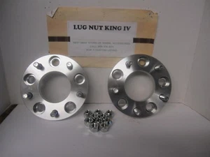 2 ADAPTADORES RUEDA 5 TACOS ESPACIADORES ALUMINIO 1" GRUESO 5 EN 5 CHEVY PICK UP HASTA 87 - Imagen 1 de 2