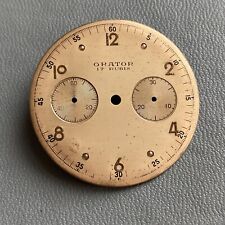 Original Vintage ORATOR Chronograph Watch Dial. Calibre VENUS 188.   34mm