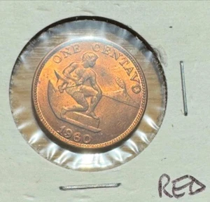 Republic Philippines 1 Centavo 1960 in beautiful red BU condition - Picture 1 of 2