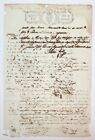 ANCIEN DOCUMENT COLONIAL ESPAGNOL / AGUADILLA PORTO RICO 1843