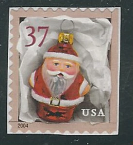 Scott #3890...37 Cent...Santa...Red...3 Stamps - Picture 1 of 1
