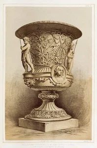 13922.Decor Poster.Room interior wall design.Victorian art object.Fancy Urn - Picture 1 of 1