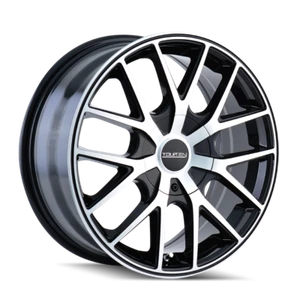 Touren 18x8 Wheel Gloss Black Machined 3260 TR60 5x100/5x4.5 +40mm Aluminum Rim - Picture 1 of 4