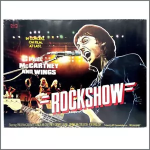 Paul McCartney & Wings Rockshow Werbeposter (UK) - Bild 1 von 1