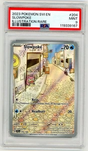 PSA 9 2023 Slowpoke #204 Pokémon Scarlet & Violet Special Illustration Rare - Picture 1 of 3