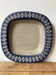 Thomas Toft Denmark art pottery shallow bowl or plate square mcm design modern - Picture 1 of 10