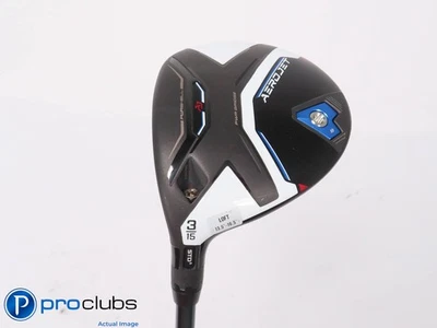 Left Handed Cobra AEROJET 15* 3 WOOD - LINQ White M40X 7F4 Stiff Flex 452619 - Image 1 of 4