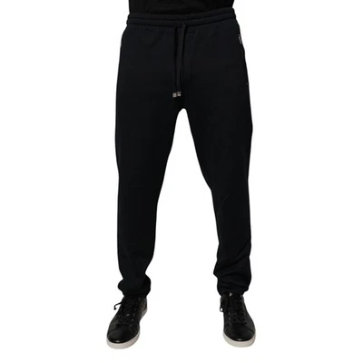 DOLCE & GABBANA Pants Black Cotton Men Jogger Sweatpants IT54/W40/XL RRP 440usd - Image 1 of 4
