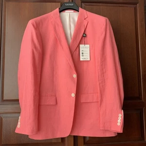 RALPH LAUREN LASSITER 100 % LEINEN BLAZER/SPORTJACKE/HERREN GRÖSSE 42 REG NEU MIT ETIKETT $ 275 - Bild 1 von 21