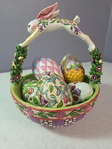 Jim Shore 2005 Heartwood Creek 4005354 "Springtime Surprises" mit 6 Eiern - Bild 1 von 10