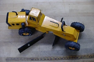 Vntg 1970's Tonka Mighty Grader,Orange,Intact & In Very Good Overall Condition - Picture 1 of 18