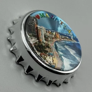 MAZATLAN Mexiko Magnet Flaschen Bier Öffner Kühlschrank Reise Tourist Souvenir SINALOA - Bild 1 von 5