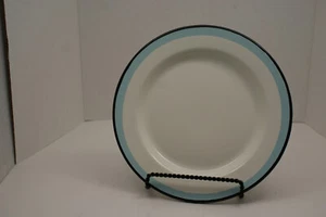 Hearth & Hand Magnolia  Enamel Blue Black Trim 10 3/8" Enamel Dinner Plate Lot 4 - Picture 1 of 11