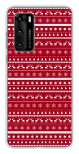 Coque en silicone imprimée compatible Huawei P40 Pull de Noël rouge - Imagen 1 de 3