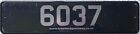 Guernsey UK Channel Island Ford Car Number License Licence Plate 6037 plus frame