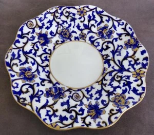 Coalport 1891-1920 Mandarin Blue 9" Scalloped Edge Plate - Picture 1 of 1