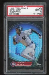 2011 Topps Prime 9 Derek Jeter Redemption # PNR4 PSA 10 GEM MINT - Picture 1 of 2