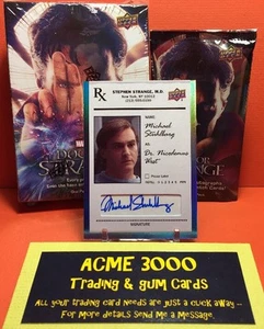 Upper Deck Doctor Strange MICHAEL STUHLBARG Blue Foil Autograph Dr West SS-MS A - Bild 1 von 2
