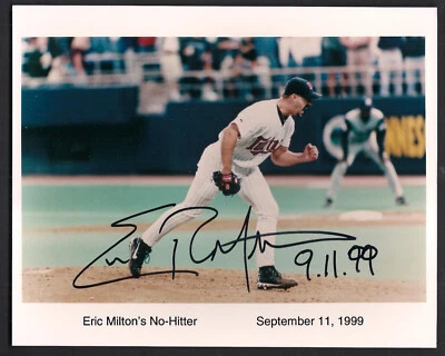 Eric Milton Autographed 8x10 No-Hitter 1999 Photo-PSA/DNA Minnesota Twins - Image 1 of 2