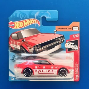 2019 Hot Wheels JDM JAPAN POLICE KENMERI 1973 NISSAN SKYLINE H/T 2000 GT-R short - Picture 1 of 10