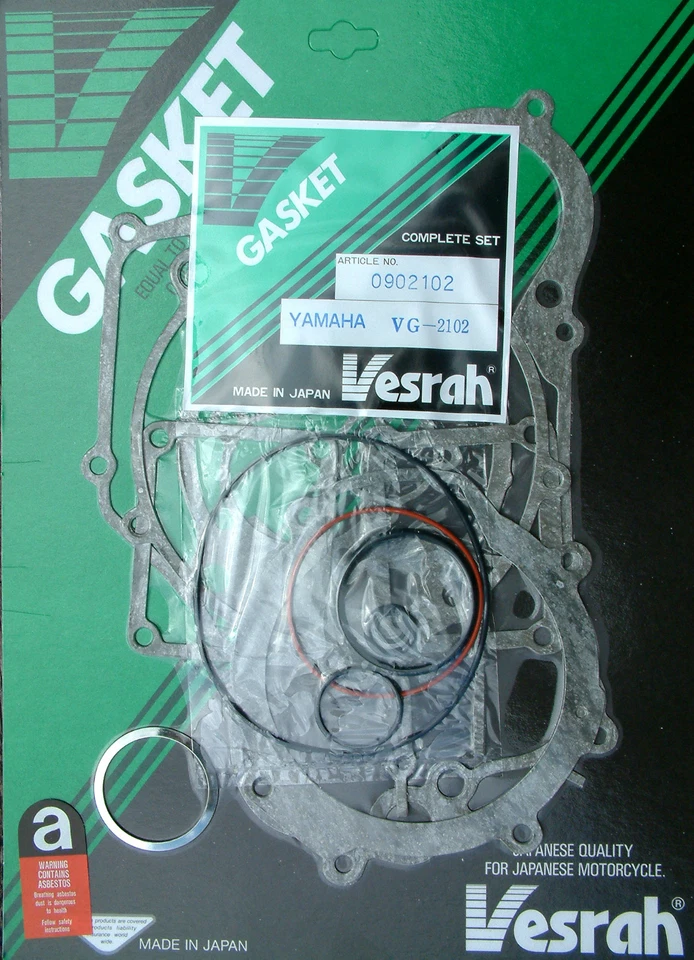 VESRAH Complete Full Gasket set kit Yamaha YZ125 D1 1992 YZ125 E 1993 VG-2102 Foto 1 de 1