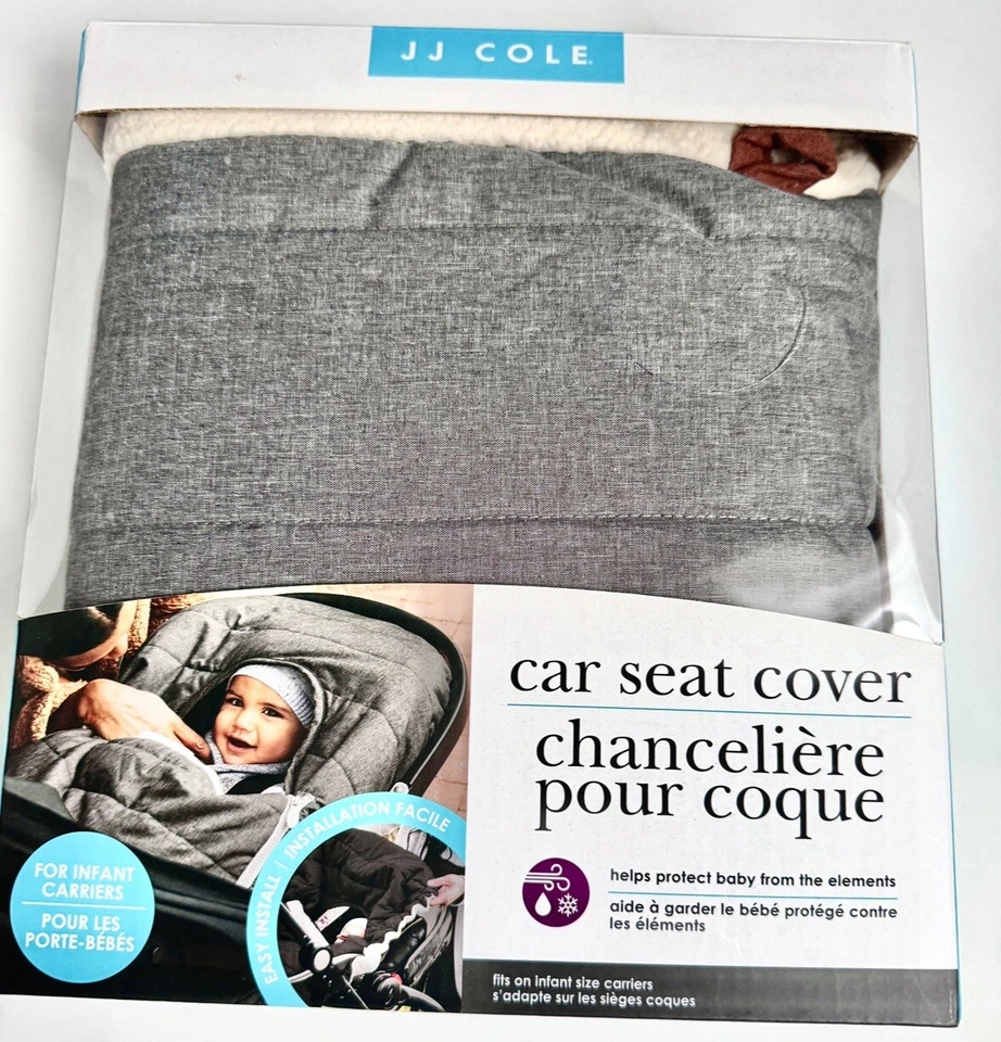 JJ Cole Infant Car Seat Cover - Heather Grey