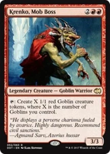 KRENKO MOB BOSS CASI NUEVO Merfolk vs Goblins Magic The Gathering Rojo - Duende Raro - Imagen 1 de 1