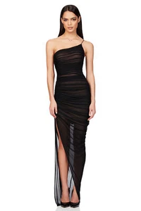 Nookie Womens Mecca Gown Size 6 Black Maxi - Picture 1 of 3