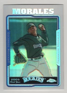 2005 Topps Update Chrome Refractor #191 Franklin Morales Rockies BV$4 - Picture 1 of 1