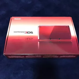 Paquete de Sistema de Color Rojo Llamarada Nintendo 3DS en Buen Estado Edición Japonesa - Imagen 1 de 2